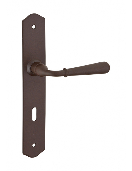 Tringle Mirage 6 pour porte d'entrée, 1.5m, époxy bronze, 3 clés, laiton - THIRARD Verrou de porte Tringle Mirage 6 pour porte d'entrée, 1.5m, époxy bronze, 3 clés, laiton - THIRARD Verrou de porte