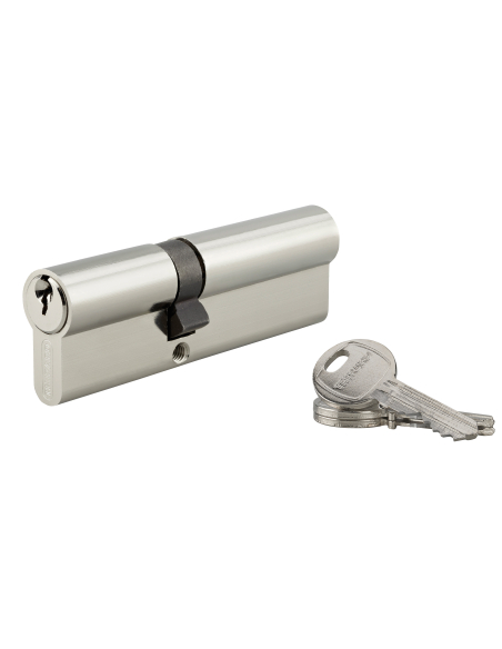 Paire de poignées connectées Intelock Multi, pour porte d'entrée, entr'axes 85mm, argent - INTELOCK Poignée de porte connectée Paire de poignées connectées Intelock Multi, pour porte d'entrée, entr'axes 85mm, argent - INTELOCK Poignée de porte connectée