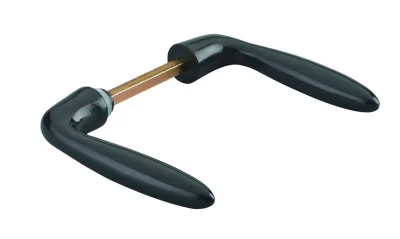 Paire de béquilles Beluga pour porte, carré 7mm, 1 portée, marron - THIRARD