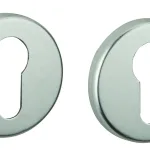 Paire de rosaces trou de cylindre, argent - THIRARD