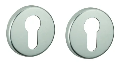 Paire de rosaces trou de cylindre, argent - THIRARD