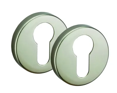 Paire de rosaces anodisé, trou de cylindre - THIRARD
