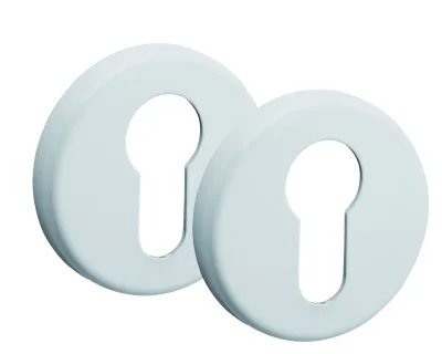 Paire de rosaces blanc, trou de cylindre - THIRARD