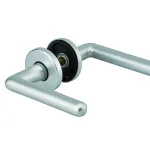 Paire de béquilles Crecy pour porte, carré 7mm, argent - THIRARD