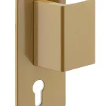 Poignée Targa pour porte palière, droite, or - THIRARD