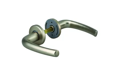Paire de béquilles pour porte d'entrée Chantilly, carré 7mm, anodisé inox - THIRARD