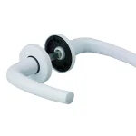 Paire de béquilles pour porte d'entrée Chantilly, carré 7mm, laqué blanc - THIRARD