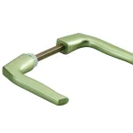 Paire de béquilles Targa pour porte, carré 7mm, 1 portée, or - THIRARD