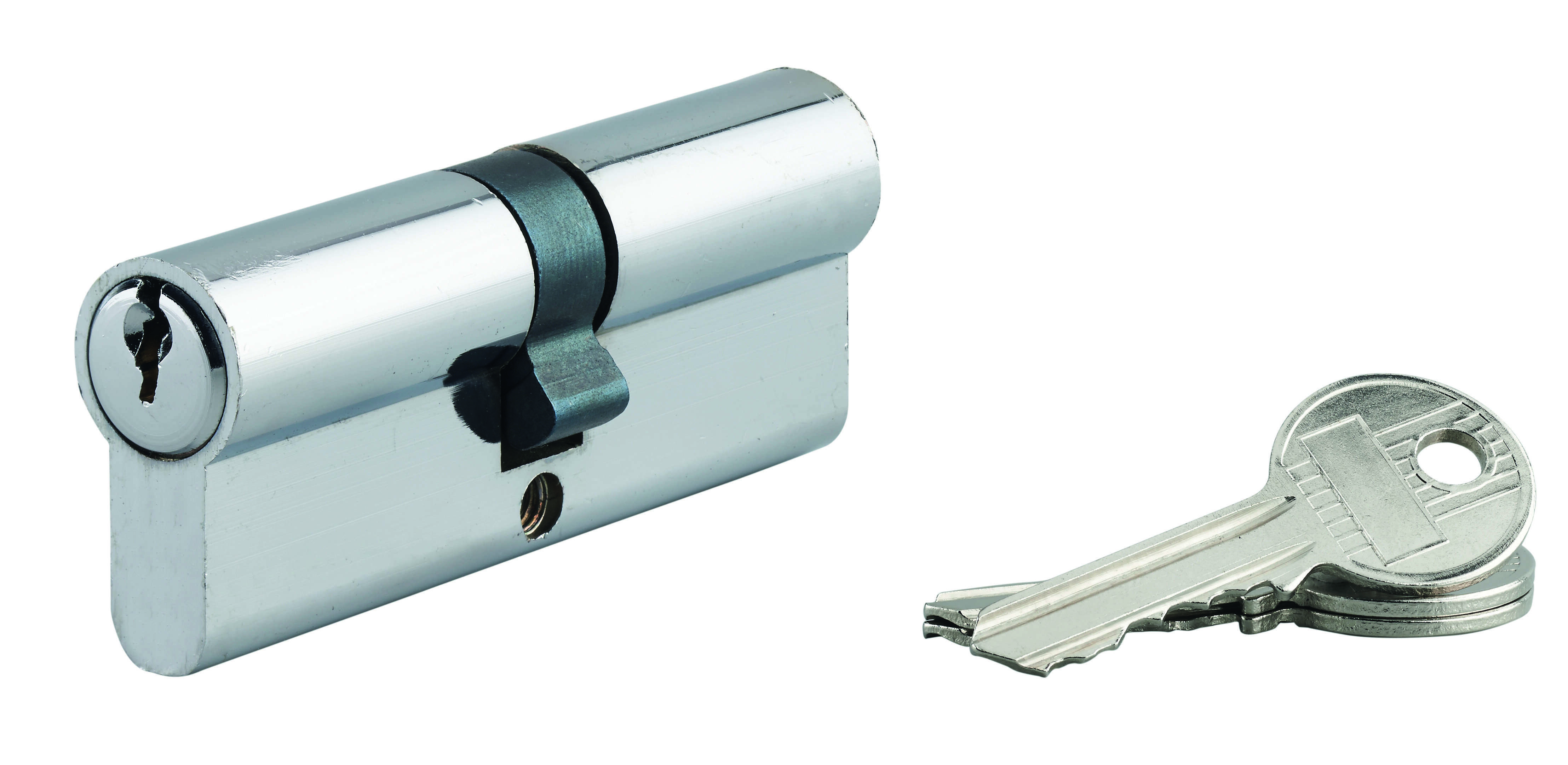 Cylindre à 5 goupilles chromé ECOPRO 40x40 mm 3 clés | SP