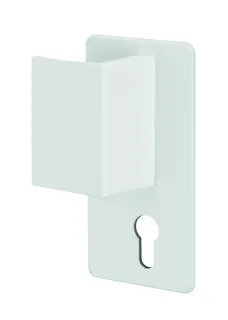Poignée Beluga pour porte palière, gauche, blanc - THIRARD