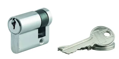 Demi-cylindre de serrure Ecopro, 30x10mm, anti-arrachement, 3 clés, nickel - SP