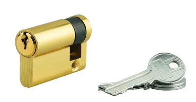 Demi-cylindre de serrure Ecopro, 40x10mm, anti-arrachement, 3 clés, laiton - SP
