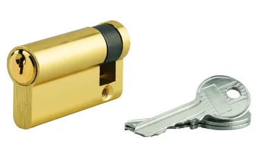 Demi-cylindre de serrure Ecopro, 50x10mm, anti-arrachement, 3 clés, laiton - SP