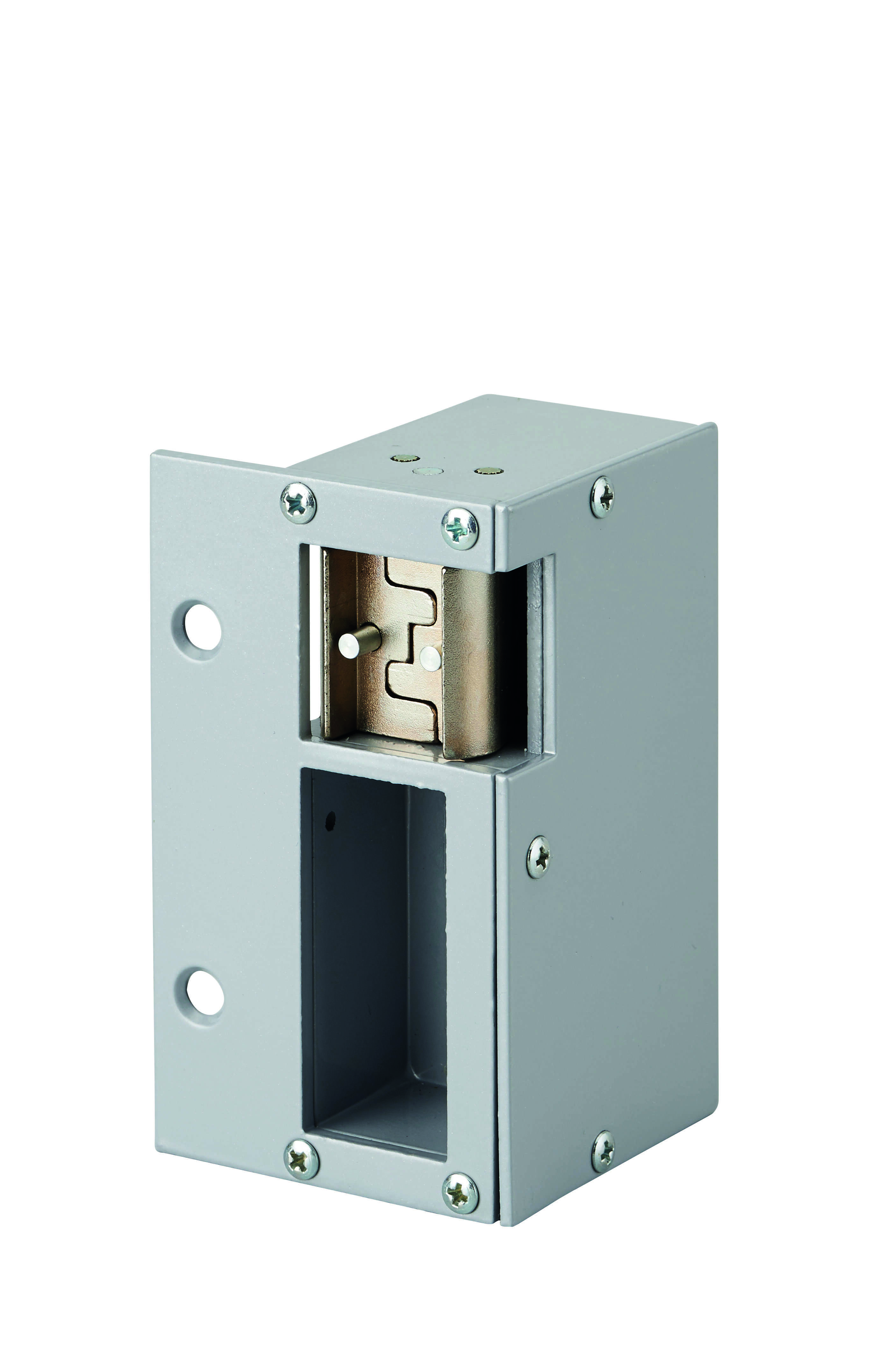 Gâche électrique pour serrure horizontale en applique, réversible, 12V, compatible extérieur, gris - THIRARD