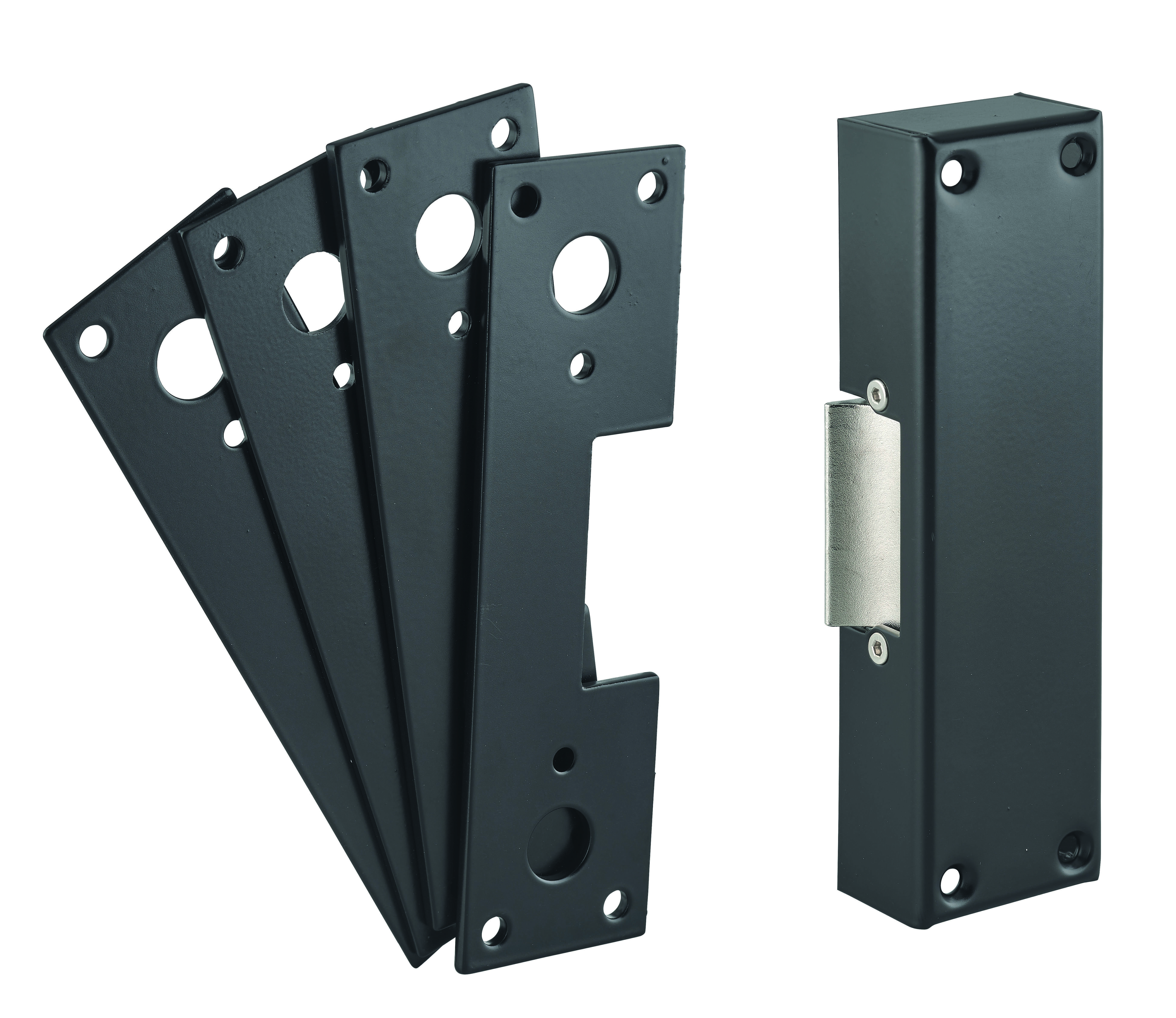 Gâche électrique à émission pour serrure anti-panique, réversible, 12V, noir - THIRARD