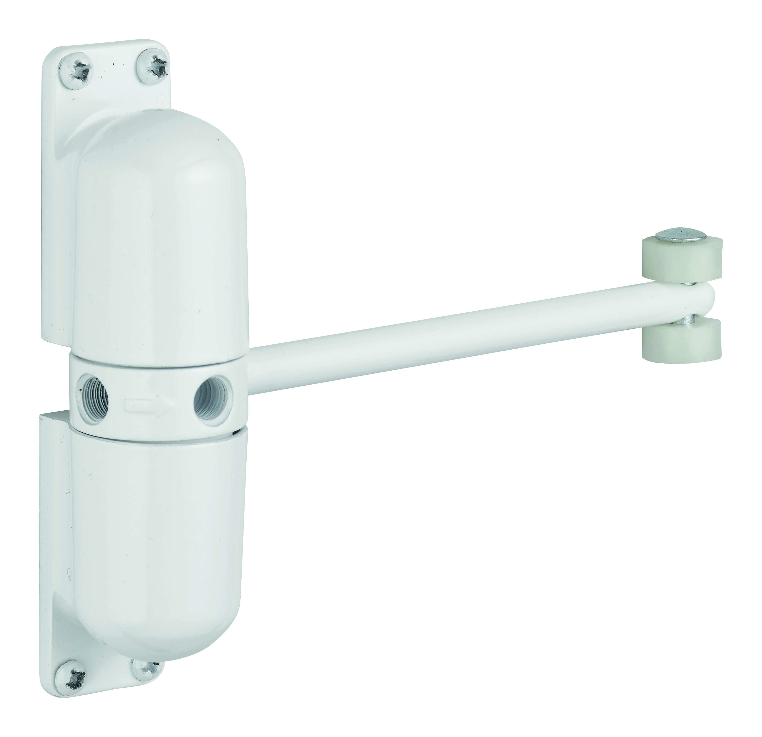 Ferme-porte automatique à roulettes pour porte légère, blanc - THIRARD