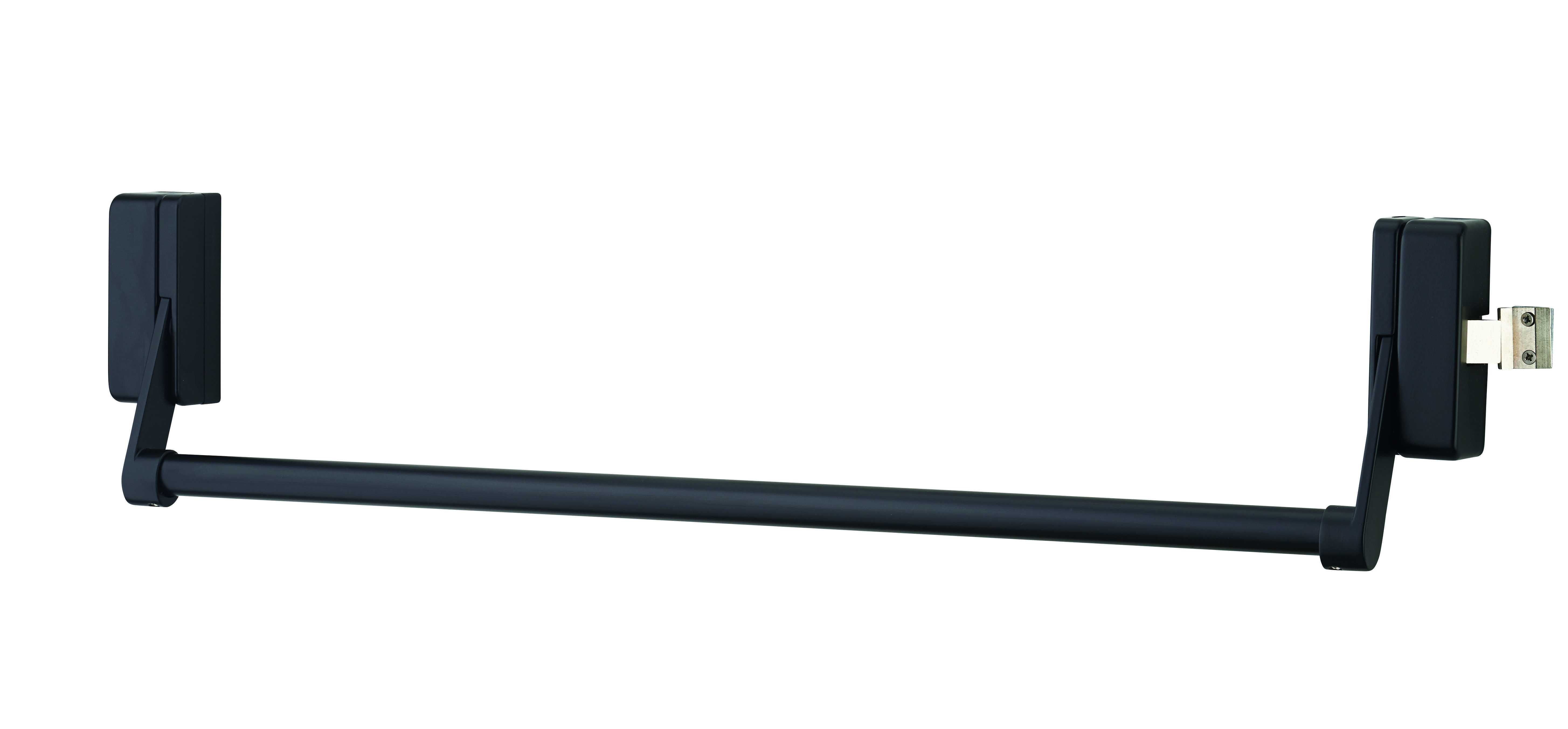 Serrure en applique antipanique 1 point latéral réversible laqué noir porte maxi 1150 mm pour industrie - THIRARD