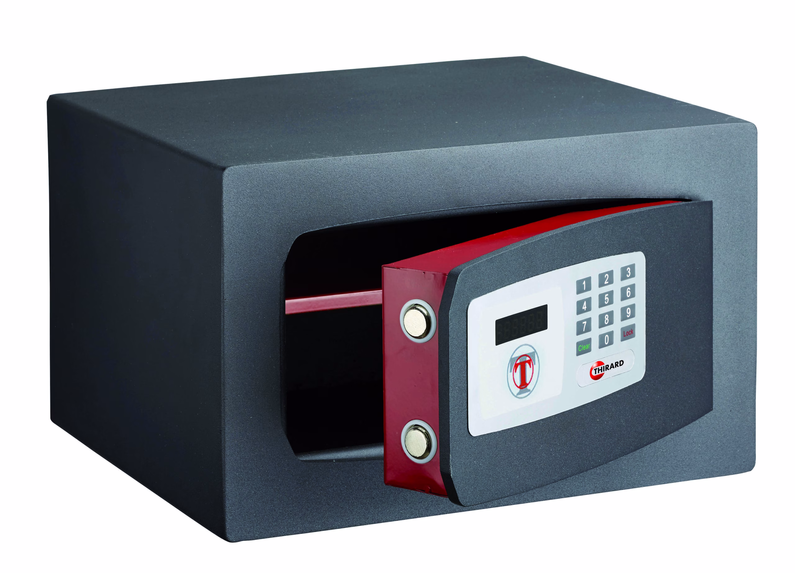 Coffret de sécurité à poser Edimbourg, fermeture électronique à code, 2 pênes, 17L - THIRARD