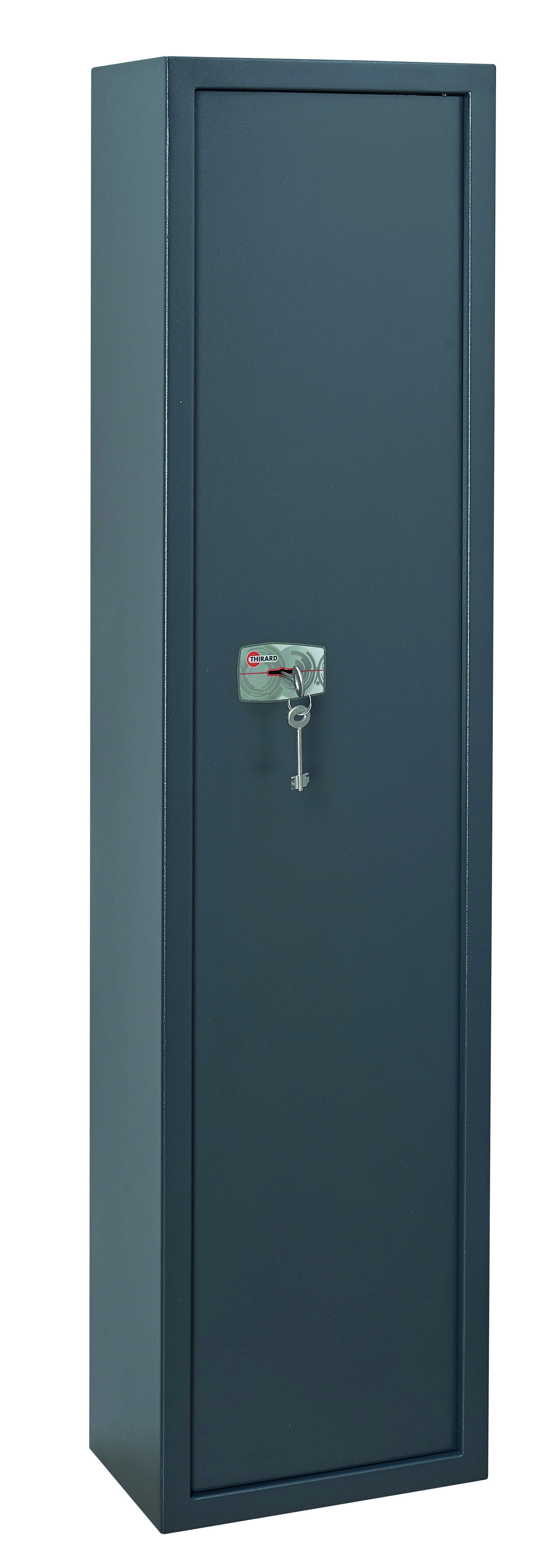 Armoire à fusils Brissac, fermeture par clé, 2 pênes, capacité de 5 fusils - THIRARD