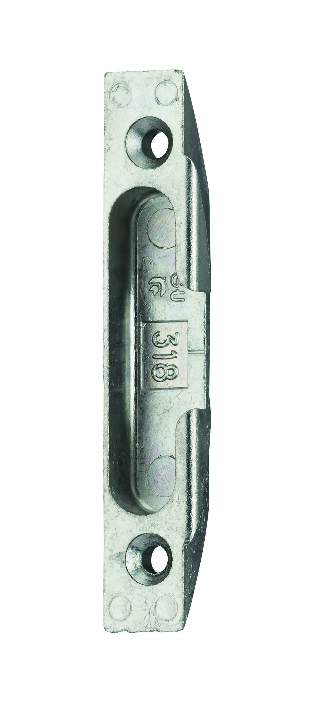 Gâche galet encastrable réversible pour porte d'entrée, 90x16x11mm, 0-0318-00-0-1 - FERCO by THIRARD