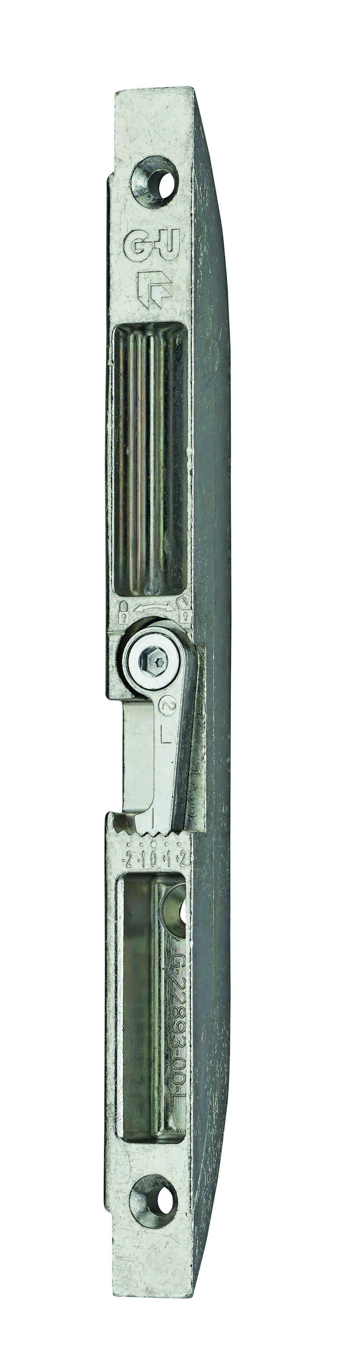Gâche centrale encastrable pour porte d'entrée bois, gauche, 189x16x15.5mm, Fercomatic, G-22893-00-L-1 - FERCO by THIRARD