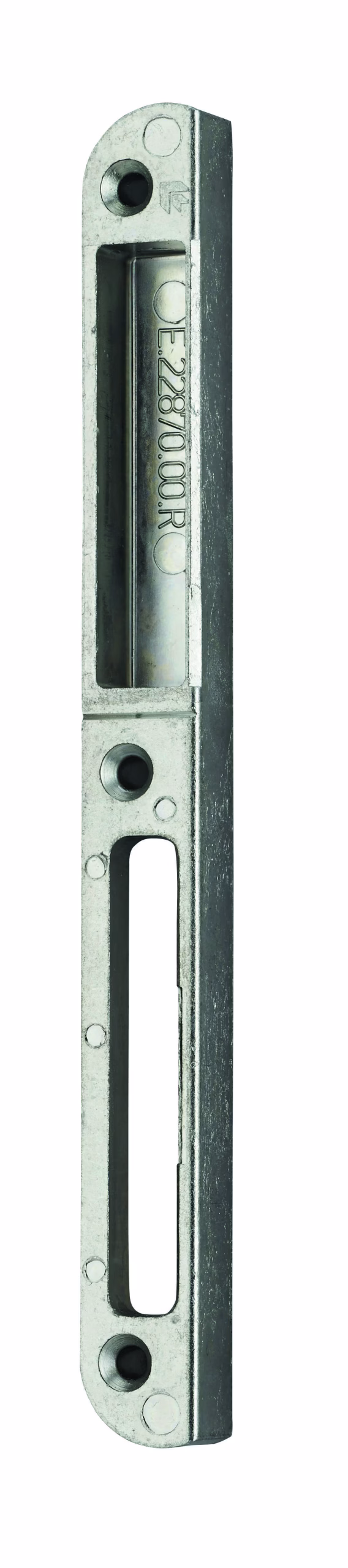 Gâche centrale encastrable pour porte d'entrée bois, droite, 190x18x14mm, Secury-Europa, E-22870-00-R-1 - FERCO by THIRARD