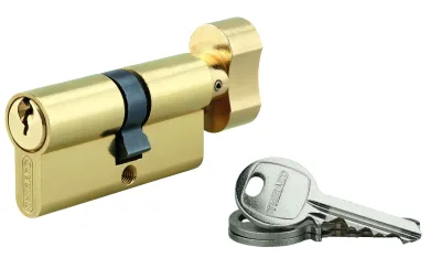 Cylindre de serrure à bouton SA, 35Bx30mm, anti-arrachement, laiton, 3 clés - THIRARD