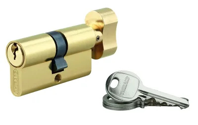 Cylindre de serrure à bouton SA, 30Bx30mm, anti-arrachement, laiton, 3 clés - THIRARD