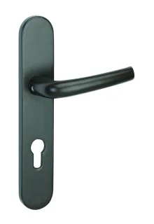 Poignée de porte Garniture extérieure Chantilly, 7 x125 mm, pour serrure Tribando, marron - THIRARD