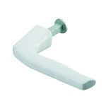Béquille pour porte, carré 7mm, avec arrêt, blanc - THIRARD