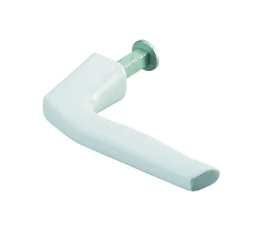Béquille pour porte, carré 7mm, avec arrêt, blanc - THIRARD