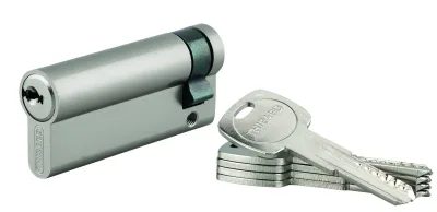 Demi-cylindre de serrure Trafic 6, 60x10mm, nickel, anti-arrachement, anti-perçage, 5 clés - THIRARD