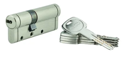 Cylindre de serrure Trafic 12, 30x50mm, nickel, anti-arrachement, anti-perçage, anti-casse, 5 clés - THIRARD
