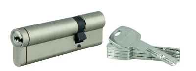 Cylindre de serrure débrayable Transit 1, 30x80mm, 5 clés, nickelé - THIRARD