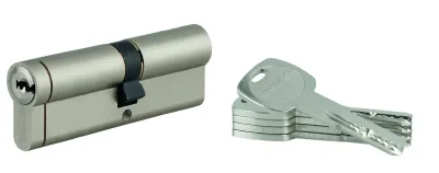 Cylindre de serrure débrayable Transit 1, 45x55mm, 5 clés, nickelé - THIRARD