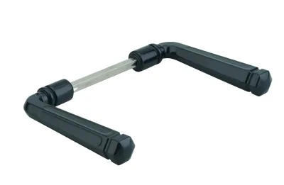 Paire de béquilles torsadés pour porte, carré 7mm, inox - THIRARD