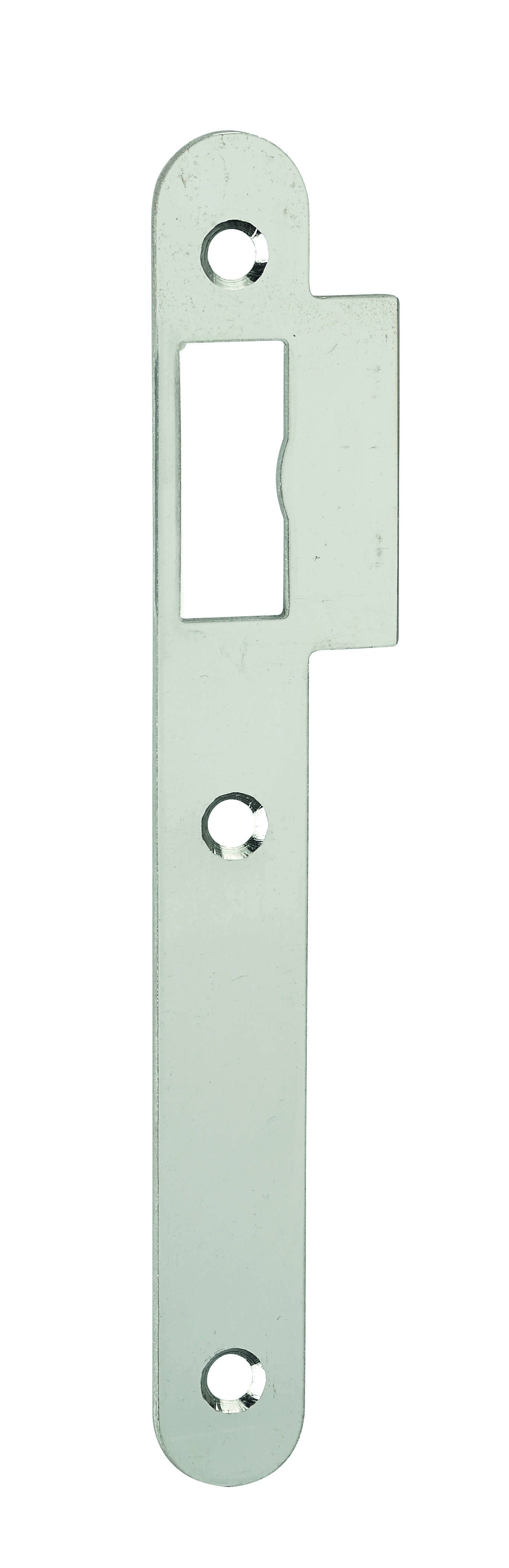 Gâche inox pour serrure NORME N.F bec de cane ( 25 pièces non décolisable)