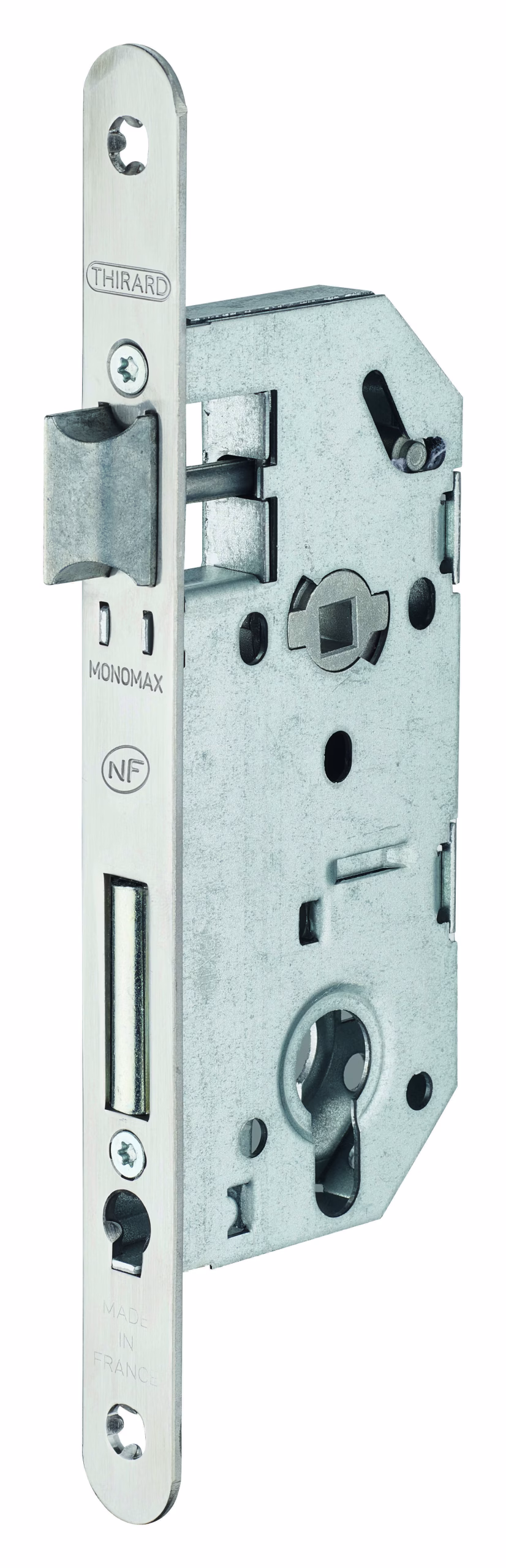 Boitier MONOMAX NF à cylindre axe 40mm têtière inox BR sans gâche (25 pièces non décolisable)