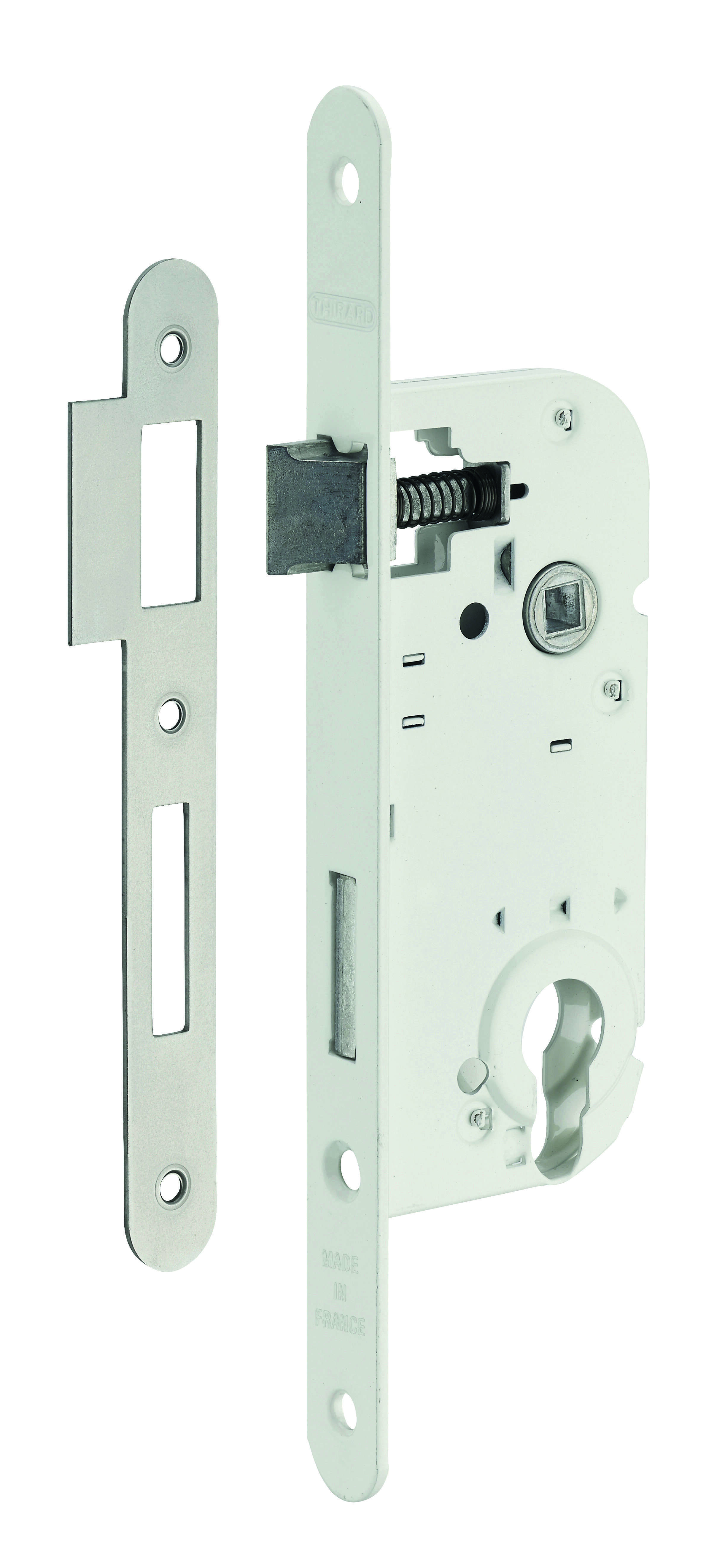 Boîtier serrure axe 40mm à cylindre V/BR (par 50 pièces non décolisable)