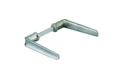 Paire de béquilles pour porte, carré 7mm, 2 portées, argent - THIRARD