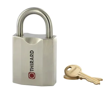 Cadenas VARIO-P Laiton Nickelé 50mm Anse Inox 2 clés