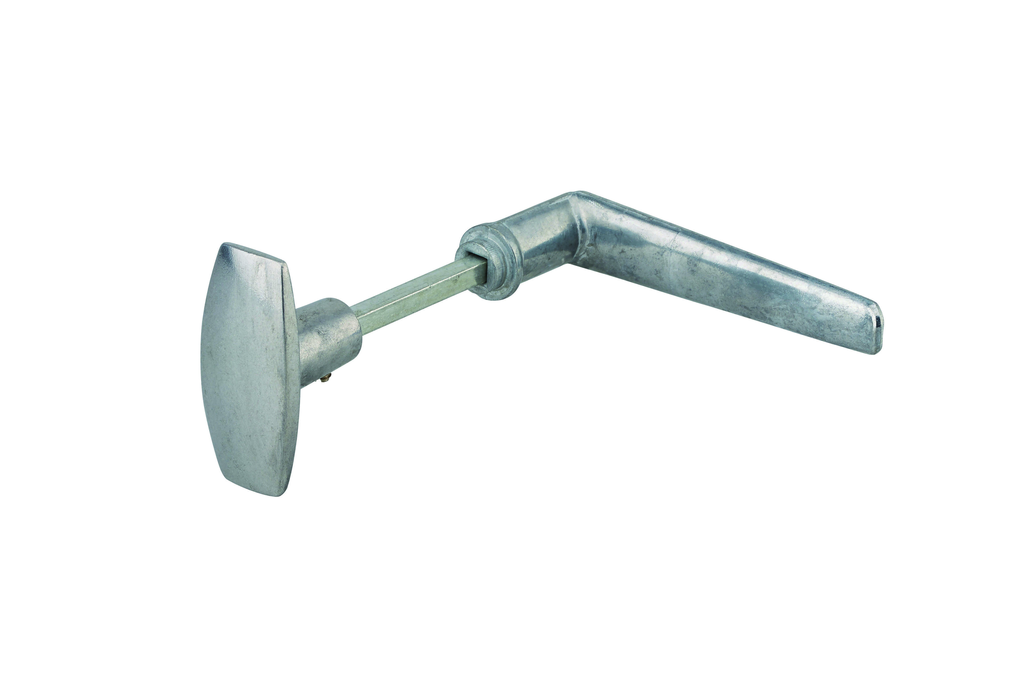 Ensemble bouton/béquille pour porte, carré 6mm, 1 portée, zingué - THIRARD