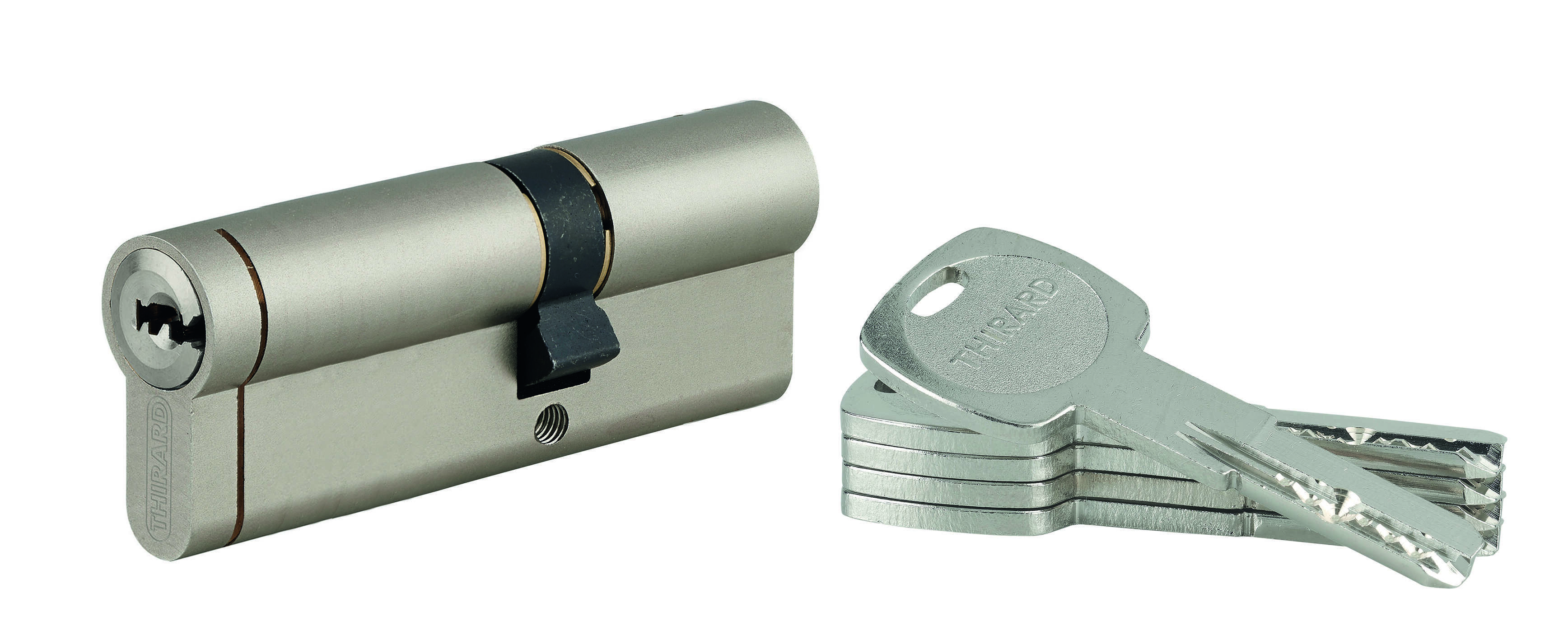 cylindre TRANSIT 1 30 x55 mm nickelé 5 clés - Fonction Urgence CT 10