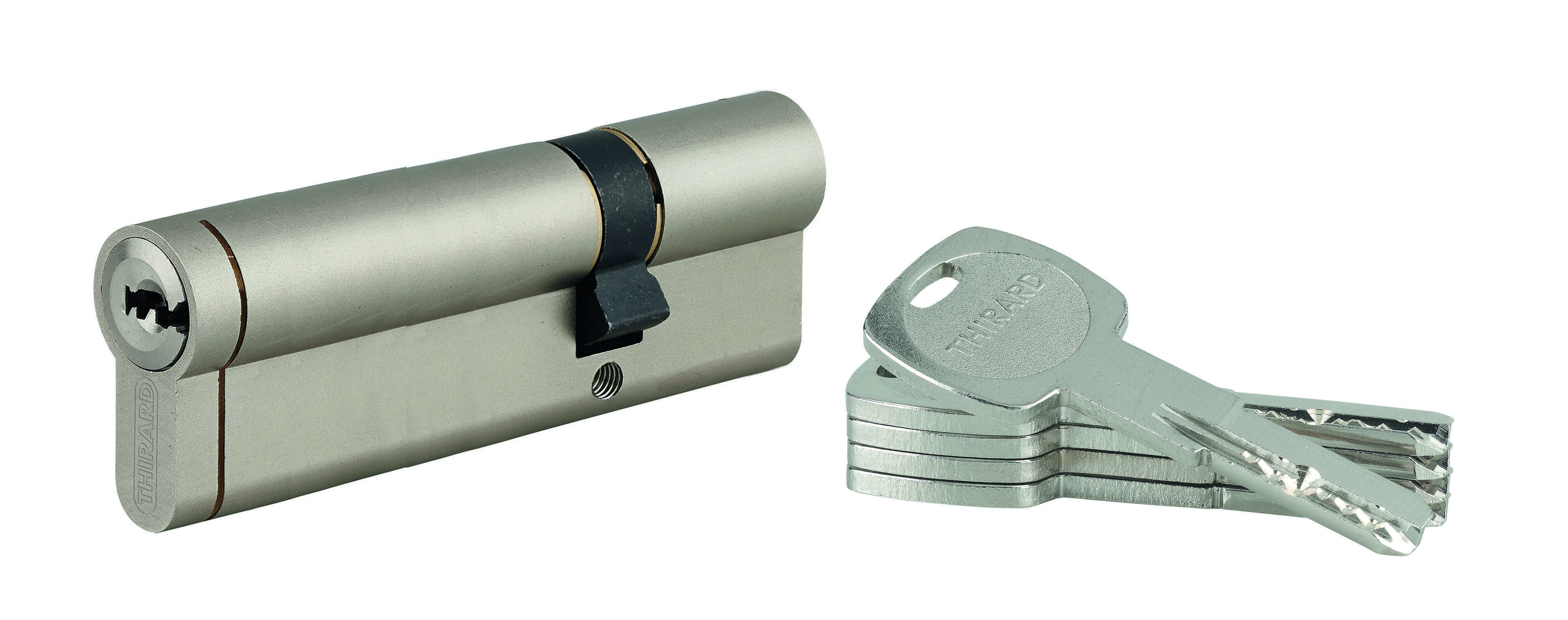 cylindre TRANSIT 1 30 x55 mm nickelé 5 clés - Fonction Urgence CT 10