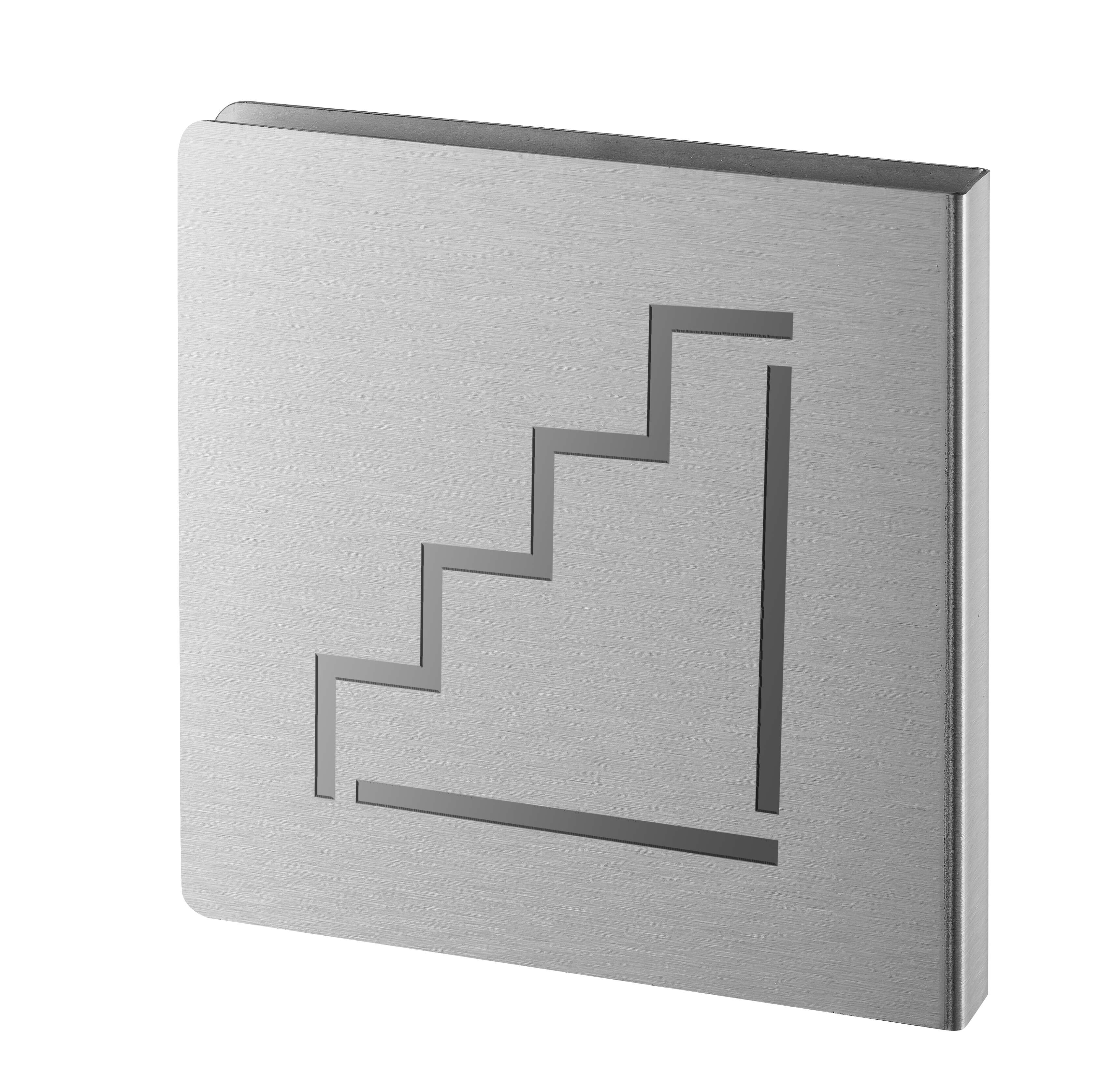 Escalier inox brossé 120x120 mm