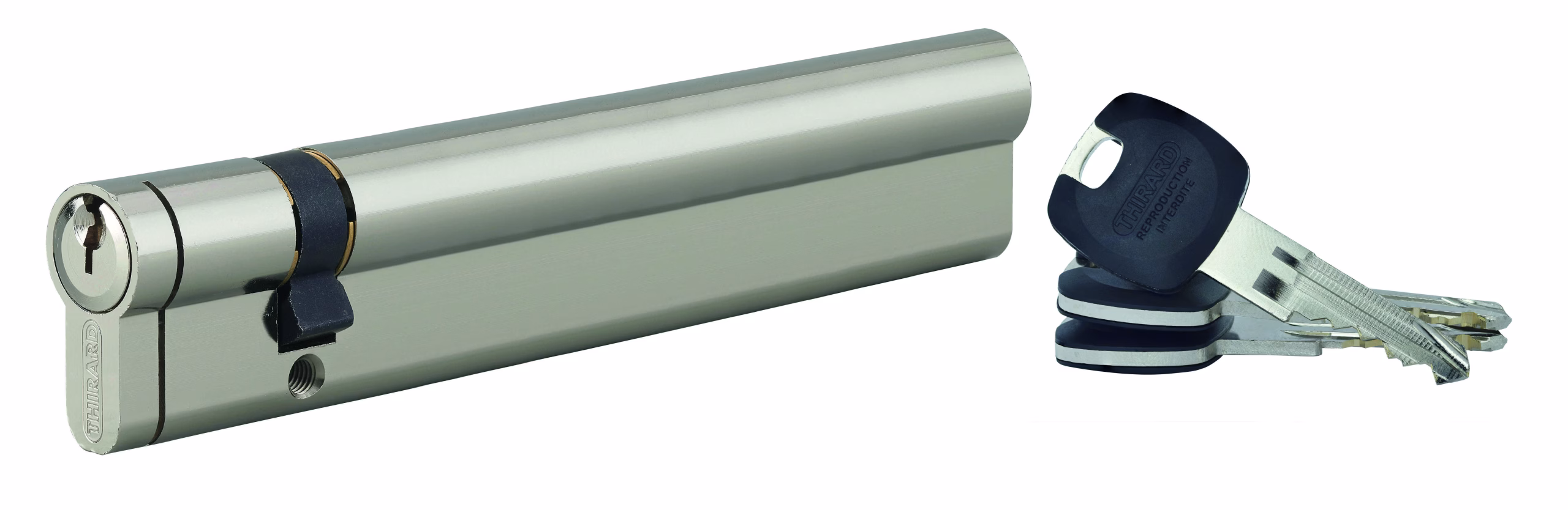Cylindre européen HG5+ 30X120 NICHELÉ 3 CLÉS