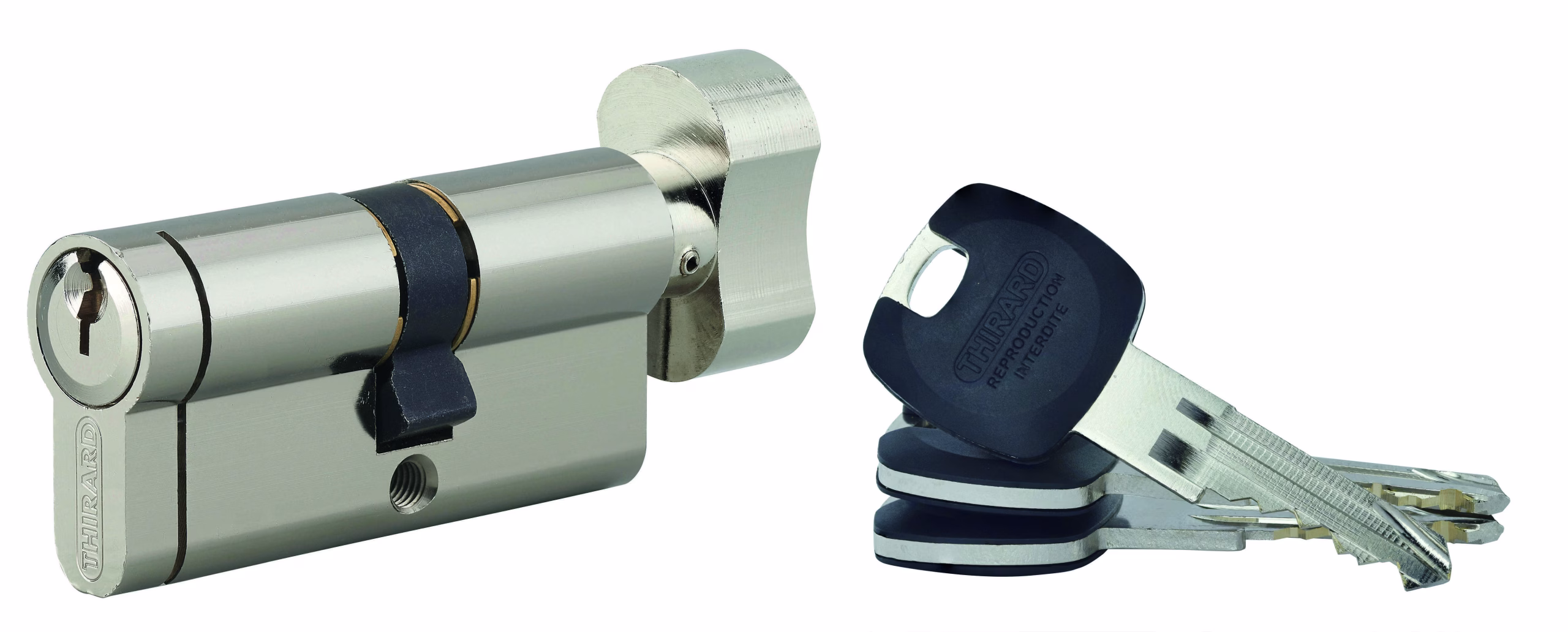 Cylindre européen à bouton HG5+ 30BTX35 NICK 3CLÉS
