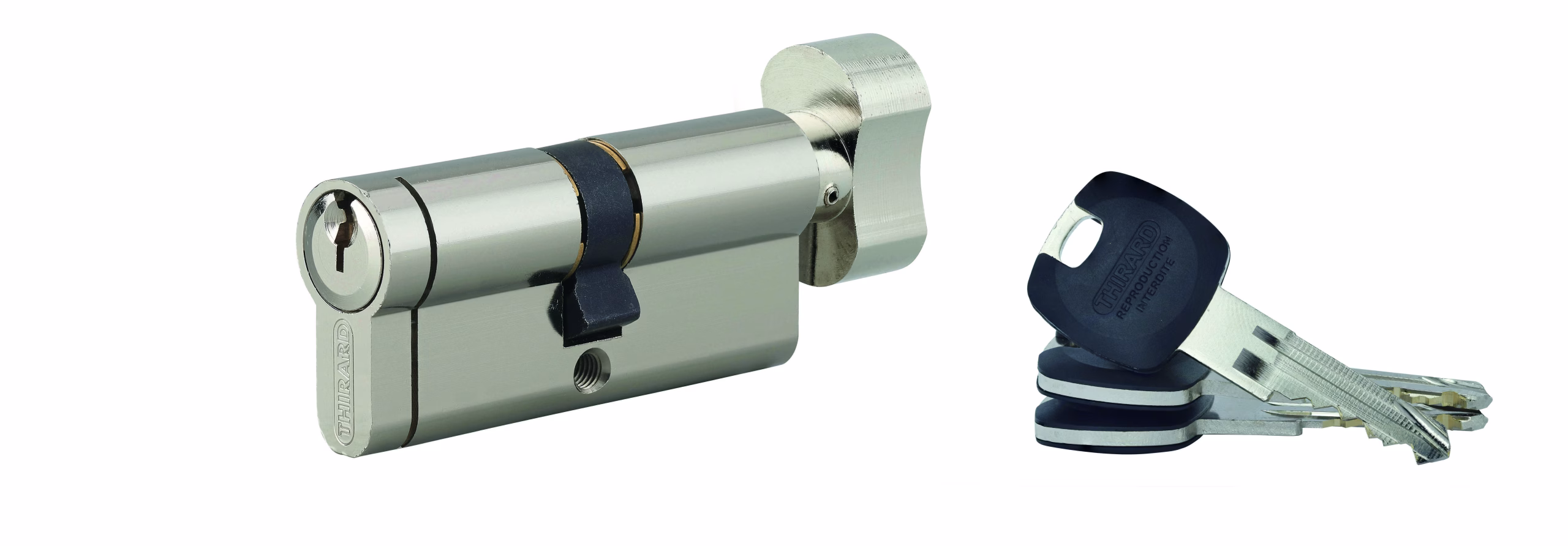 Cylindre européen à bouton HG5+ 35BTX35 NICK 3CLÉS
