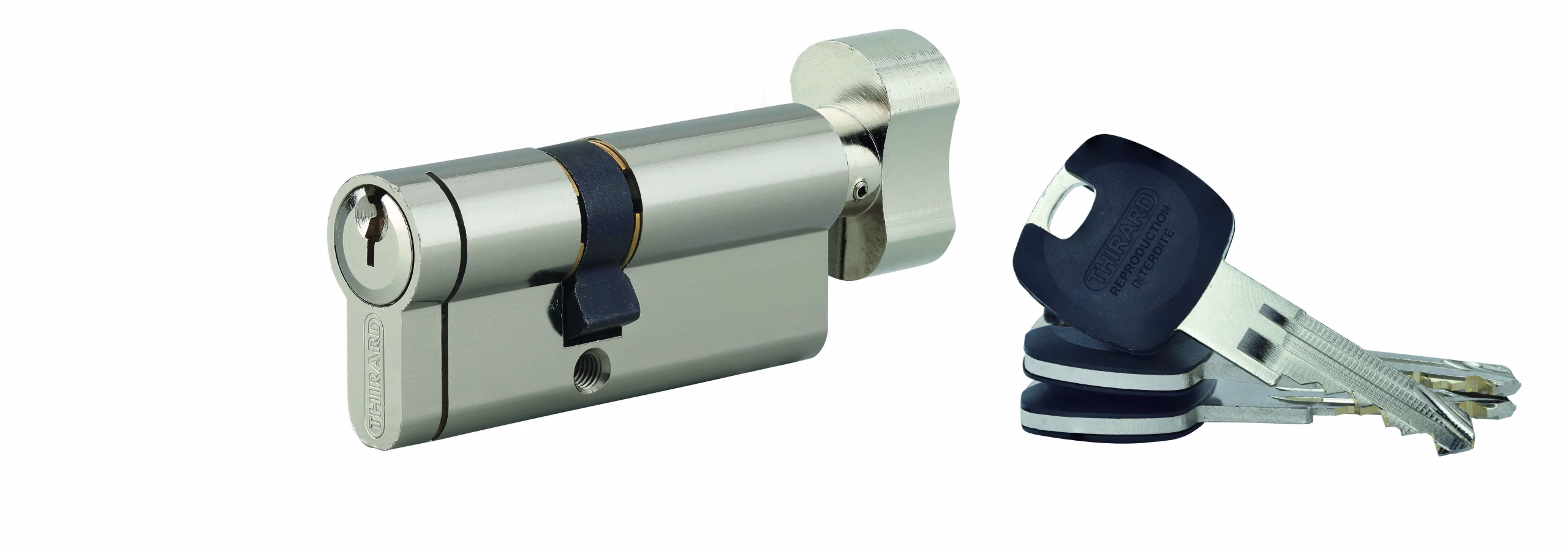 Cylindre européen à bouton HG5+ 40BTX30 NICK 3CLÉS