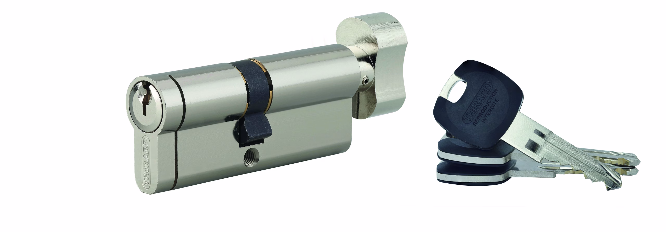 Cylindre européen à bouton HG5+ 40BTX35 NICK 3CLÉS